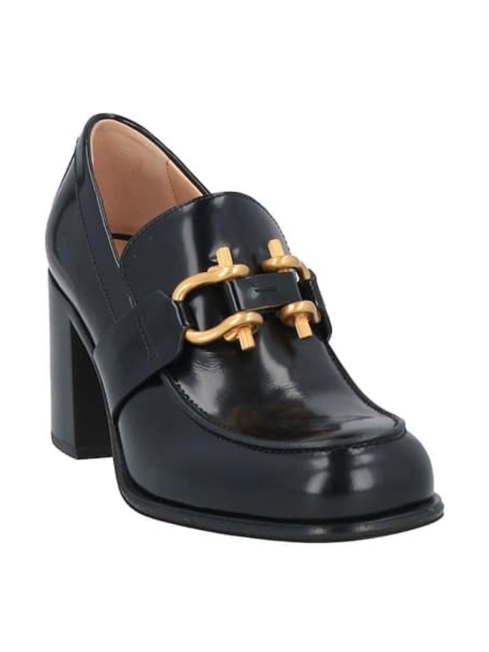 Bottega Veneta Black Monsieur Buckle Loafers Size 7.5 NWT
